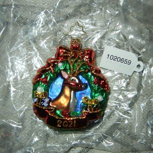 Christopher Radko Oh Deer What a Year Gem  1020659  Reindeer  2021